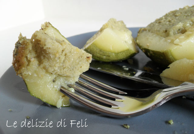 zucchine ripiene di mais