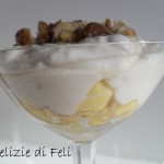 Crema al cocco con castagne e mele