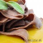 Tagliatelle al cacao con salsa di zucca