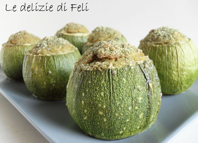 zucchine ripiene di mais