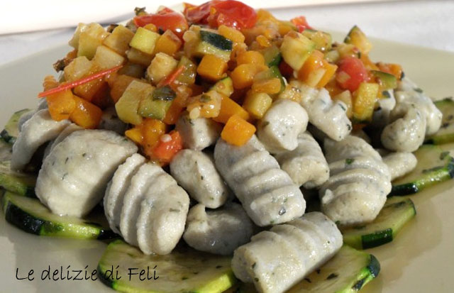 gnocchi di tofu al basilico