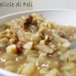 Risotto mele e uvetta